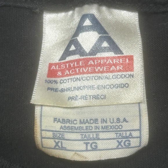 VINTAGE Rolling Stones Shirt Mens XL Black AAA Tongue Lips Logo Band Rock Y2K 02 - Picture 4 of 11